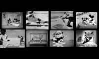 8 More Mickey Mouse Classic (1929) Cartoons Played At Once