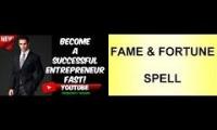 Fame and fortune spell subliminal