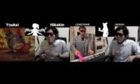 妖怪三国志&トロンボーン VS ヒカキン ボイパ対決 Bad Apple!!