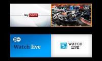 NEWS, Sky, DW. al jazzera, France 24, NEWS