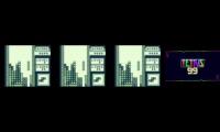 Four tetris themes at once