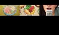 breakfast lunch and dinner supercuts in asmr