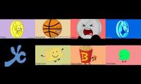 six different bfdi auditions but each one is edited