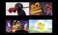 20th century Fox logo Memes quadparison (Very Loud)