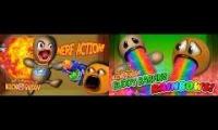 annoying orange kick the buddy 2 videos