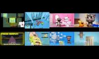 Spongebob vs My Talking Tom Sparta Parison