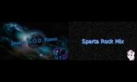 sparta remix  base battle god vs rock mix