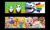 Cocomelon/ABC Kids TV Head Shoulders Knees And Toes Comparison