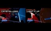 the fast part of Light it Up vs. Crystalized (Beat Saber)