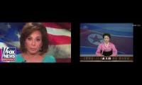 Jeanine Pirro and North Korean Propaganda Side by Side