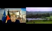 Merkel and WHO Jurassic Park