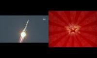 Thumbnail of Soyuz launch set to Soviet National Anthem