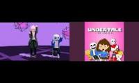 story of undertale performed by komaeda and sans