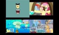 SpongeBob vs. MLP has a Sparta Remix Quadparison (Thenano pony Edition)