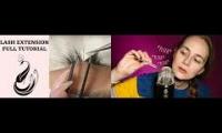 Asmr eyelash extensions