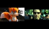 Sonic post-credits/Matrix end scene