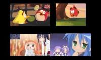 Angry Birds VS Anime Sparta Remix Quadparison