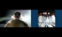 Everything in its right place playing over karma police video