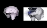 poley bear vs polar bear walking meme