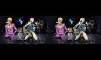 synched up, you just have to press play, then reset to the start