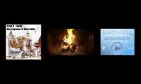 Focus on Jazz Rain and Fire Crackling