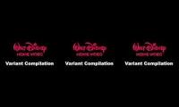 1986 Walt Disney Home Video Logo - Variant Compilation: The Complete Series