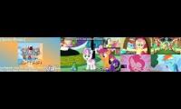 Sparta Remix 1&6 (MLP Quadparison VS Sweetie Belle VS NIBK Source)