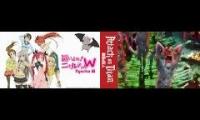 Attack on Titan X Haiyore Nyaruko San