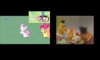 Sparta Remix Battle (Sweetie Belle VS Bert & Ernie)