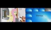 Sparta Remix Battle (Fluttershy VS Windows 7)