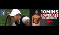 tiger woods 2008 match play and 10 min ab workout