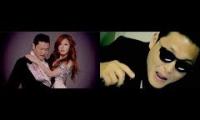 hyuna psy style  psy and hyuna