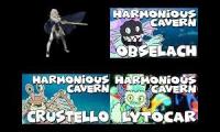 three harmonious cavern monsters attacking corrin