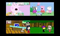 Peppa Pig VS Walfas Sparta Remix Quadparison