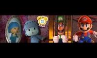pocoyo and supermario togther for first time