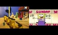SpongeQuad Invasion v.s. Mickey Mouse vs Spongebob Squarepants