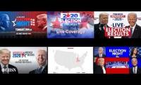 Election mashup different news channels