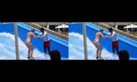 Thong Bikini Surf Lesson At Water Park