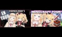 Haachama and Amelia Minecraft Hololive EN server tour