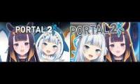 Portal 2 Gura And Ina Collab
