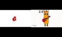 Numberblocks Bands Halves VS Quarters