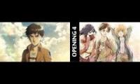 【﻿ＯＰＥＮＩＮＧ　３】Attack On Titan 4k 60Fps Vs Attack On Titan Original