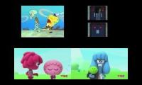 Sponge bob vs jelly jam sparta quadparison