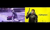 Intense motorcycle persecution in Cyberpunk 2077