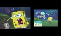 Spongebob GARY!!! Sparta Antimatter Remix Quadparison