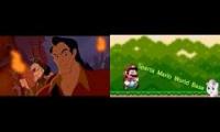 (END OF THE WORLD! REMIX) Beauty And The Beast Castle Battle Attack Sparta Mario World Remix