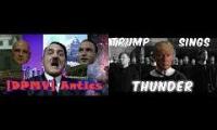 (MASHUP) Donald Trump Sings Thunder & Adolf Hitler - Antics (Parody Of Thunder By Imagine Dragons)