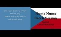 Numa numa english-czech version