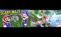 (END OF THE WORLD! REMIX) Melleo Kills Friends In Hedge Maze Sparta Mario Kart Extended Remix