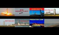 Space X SN9 Test Flight Multicam
